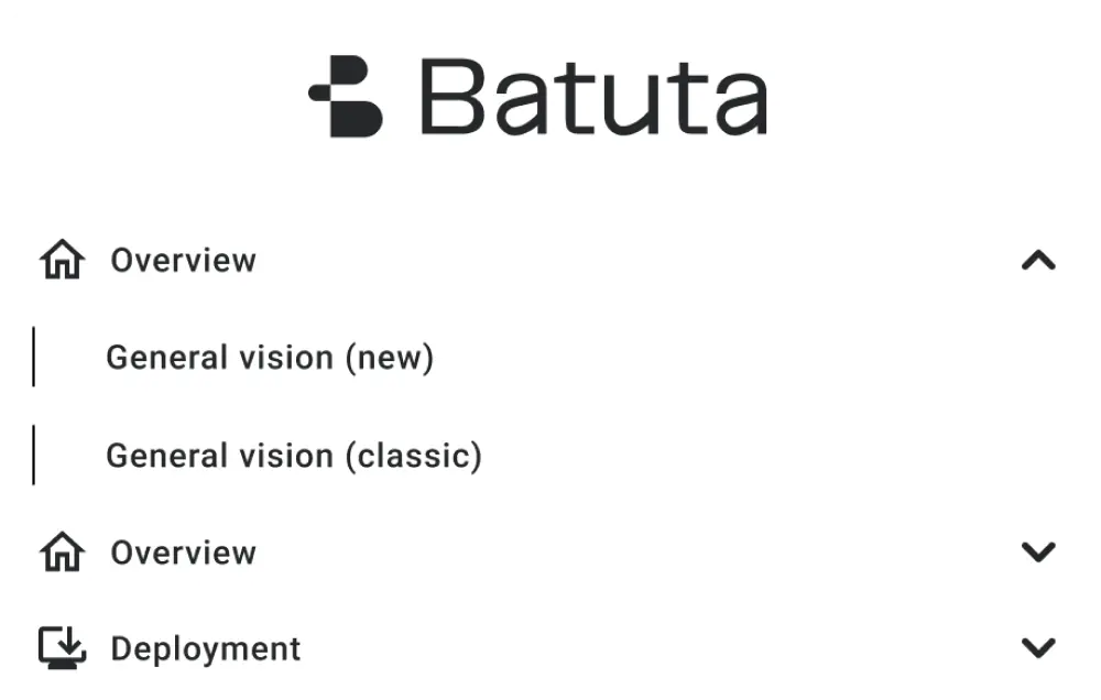 Batuta Dashboard Selection